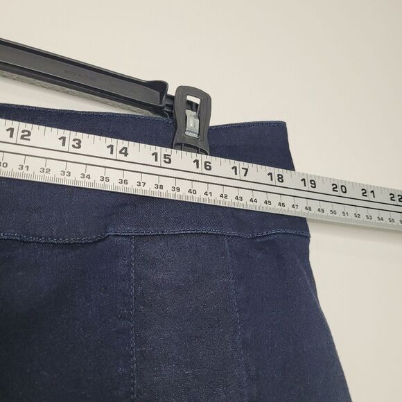 Kut From The Kloth Isabel Flare Jeans Dark Blue Wash Stretch Pull On Size 18 - Picture 7 of 9